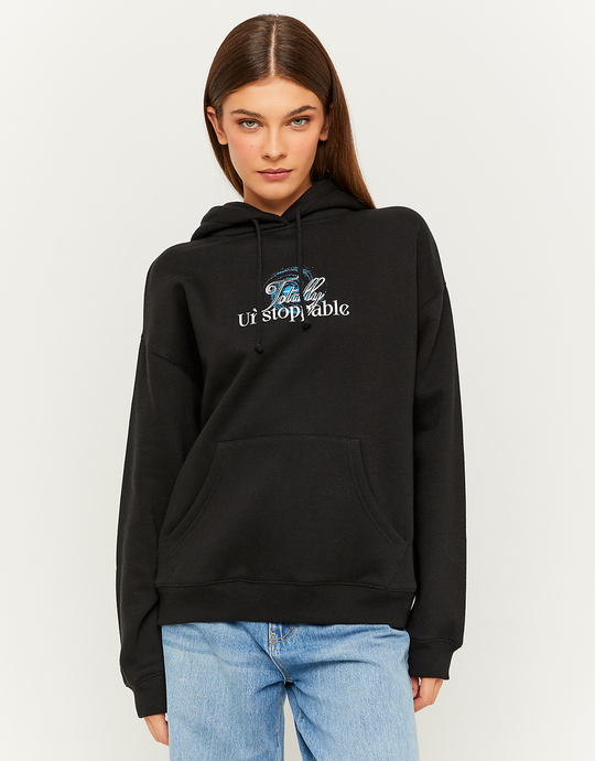 Felpa Fantasia Oversize Nera | TALLY WEiJL