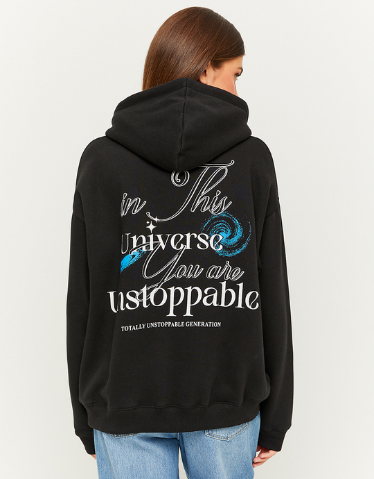 Felpa Fantasia Oversize Nera | TALLY WEiJL