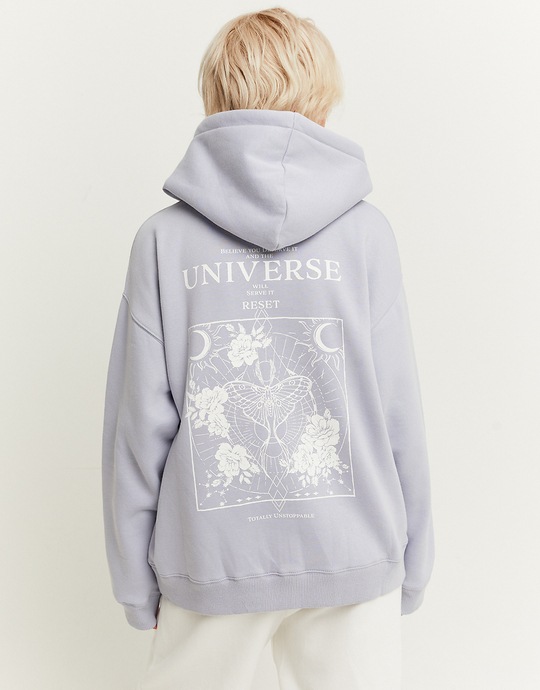 Hoodie Oversize Azzurra Fantasia | TALLY WEiJL