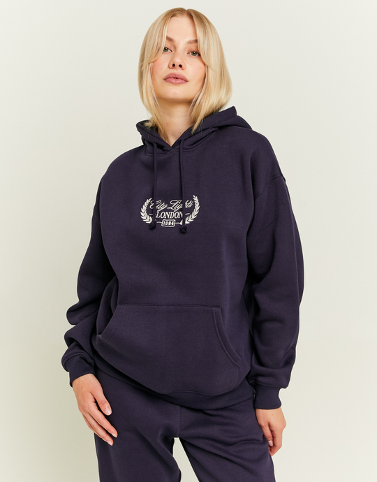 Blue Varsity Oversize Hoodie | TALLY WEiJL