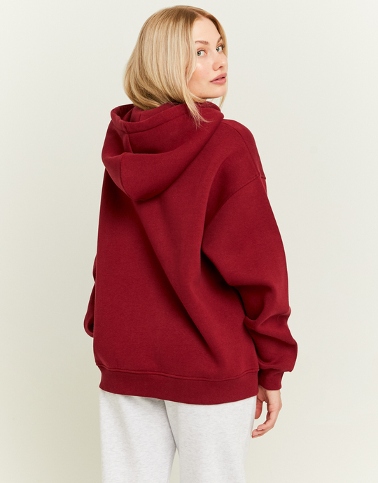 Red Varsity Oversize Hoodie | TALLY WEiJL