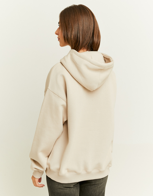 Grey Oversized Sweatshirt with Front Print | TALLY WEiJL