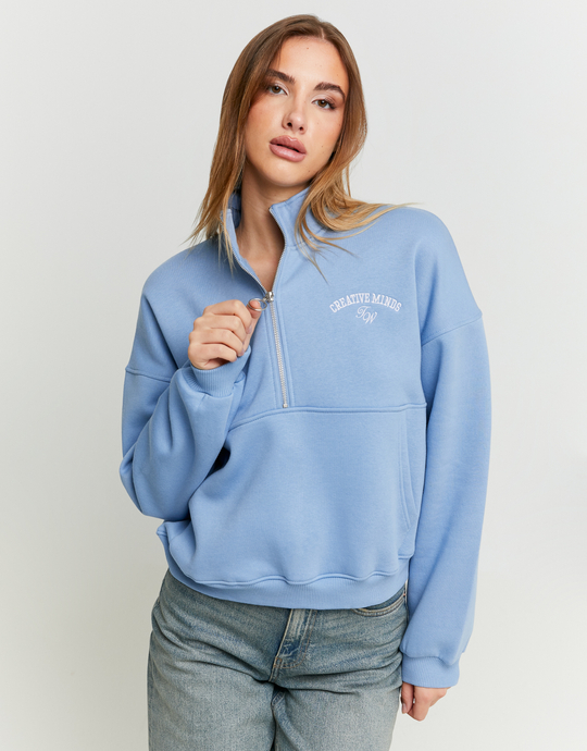 Blaues Sweatshirt | TALLY WEiJL
