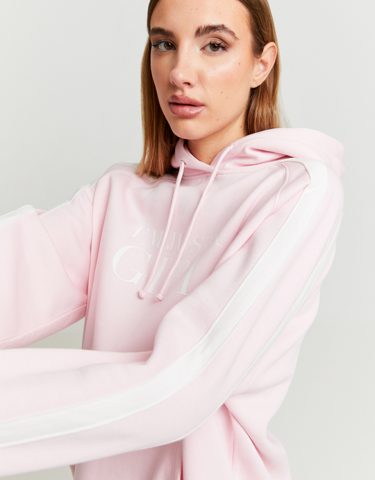Pink Oversize Printed Hoodie | TALLY WEiJL
