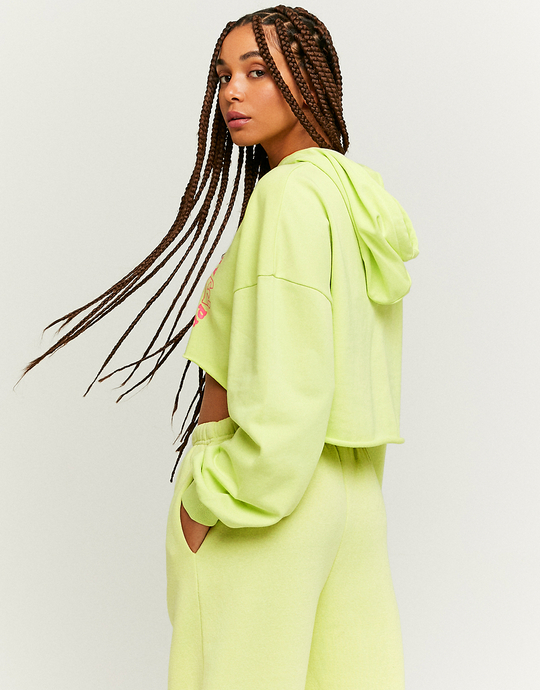 Cropped Printed Hoodie | TALLY WEiJL