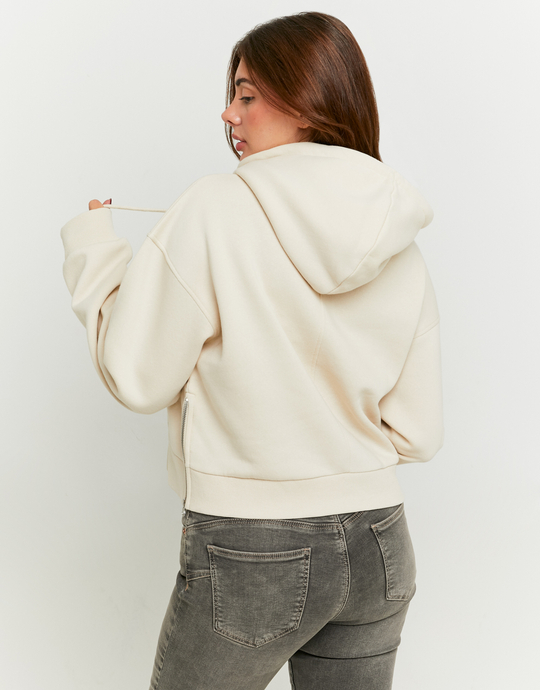 Beige Hoodie with Logo | TALLY WEiJL