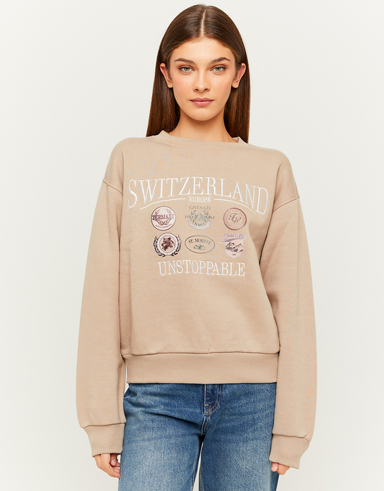 Oversize Printed Sweatshirt | TALLY WEiJL