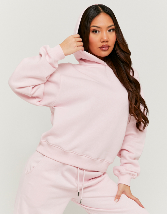 Pinker Basic Hoodie | TALLY WEiJL