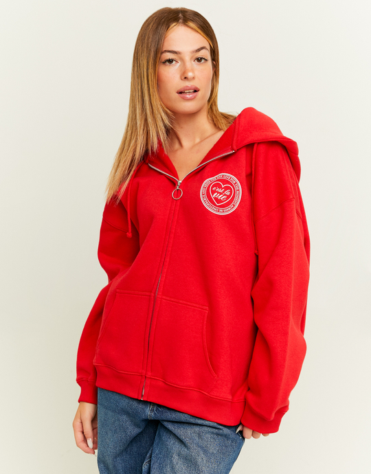 Rotes Sweatshirt mit Print | TALLY WEiJL