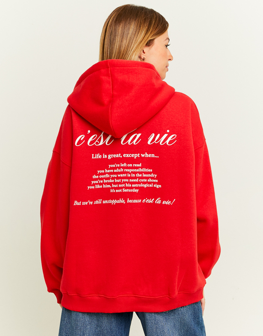 Rotes Sweatshirt mit Print | TALLY WEiJL