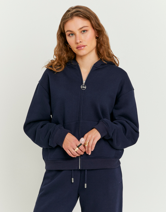 Blue Zip Up Hoodie | TALLY WEiJL