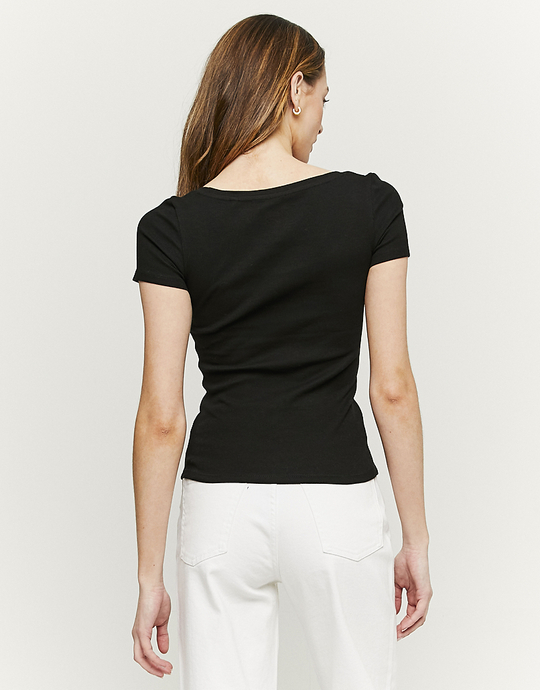 T-Shirt Basique Noir | TALLY WEiJL