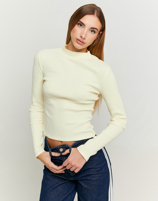Yellow Basic T-shirt | TALLY WEiJL