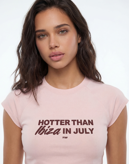 T-shirt Rosa Con Stampa | TALLY WEiJL