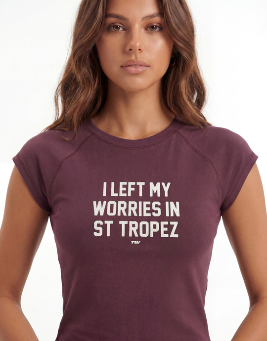 T-shirt Viola Con Stampa | TALLY WEiJL