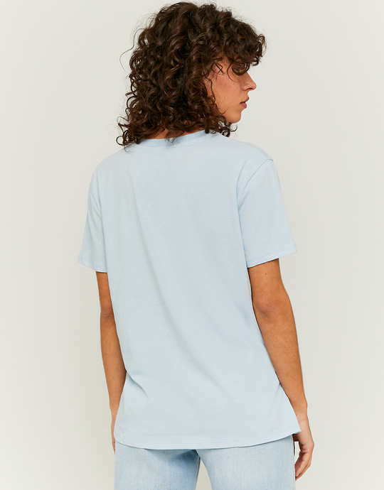 Blaues Basic T-Shirt | TALLY WEiJL
