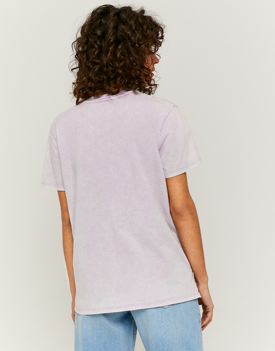 T-shirt Manches Courtes Vintage Violet | TALLY WEiJL