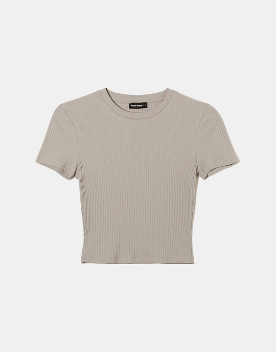 Basic Ribbed T-shirts | TALLY WEiJL