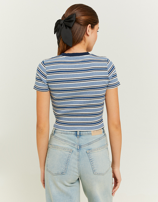Striped Cropped T-shirt | TALLY WEiJL