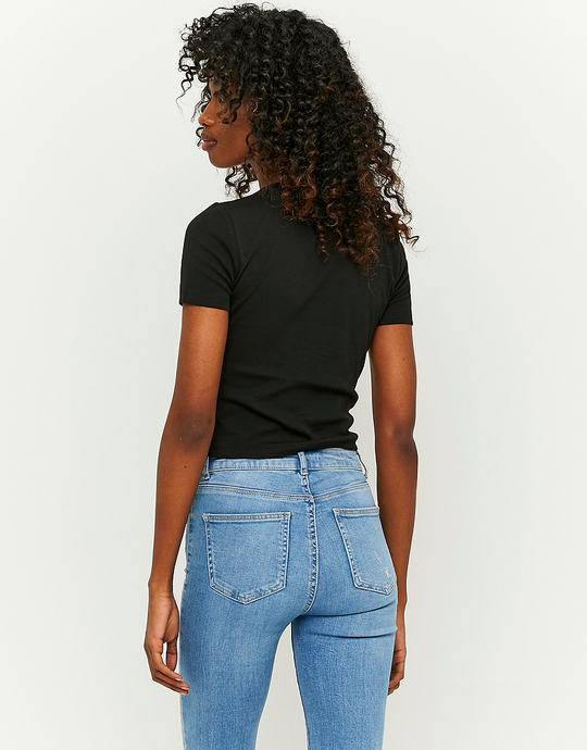 Geripptes Basic T-Shirt | TALLY WEiJL