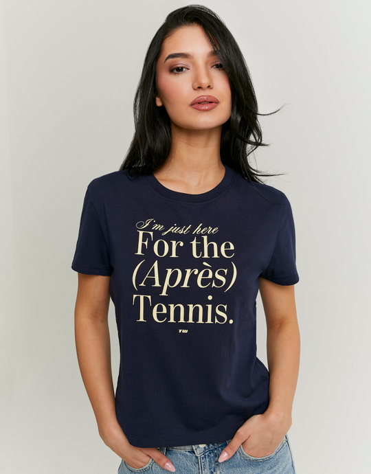 Blaues Print-T-Shirt | TALLY WEiJL