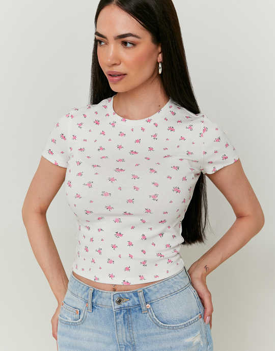 T-shirt Basic Floral | TALLY WEiJL