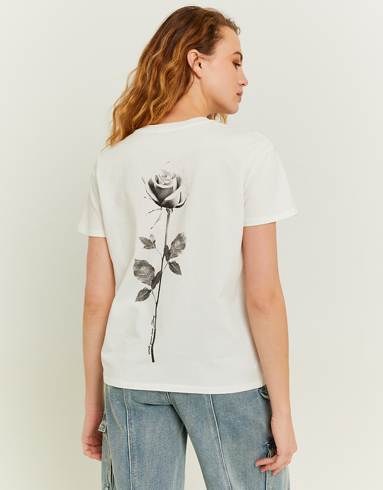 T-shirt Oversize Fantasia Bianca | TALLY WEiJL