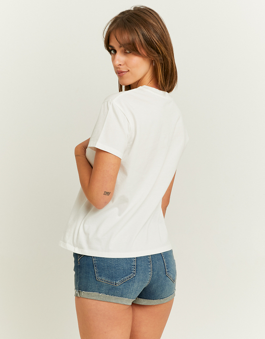 luźna koszulka z nadrukiem | TALLY WEiJL