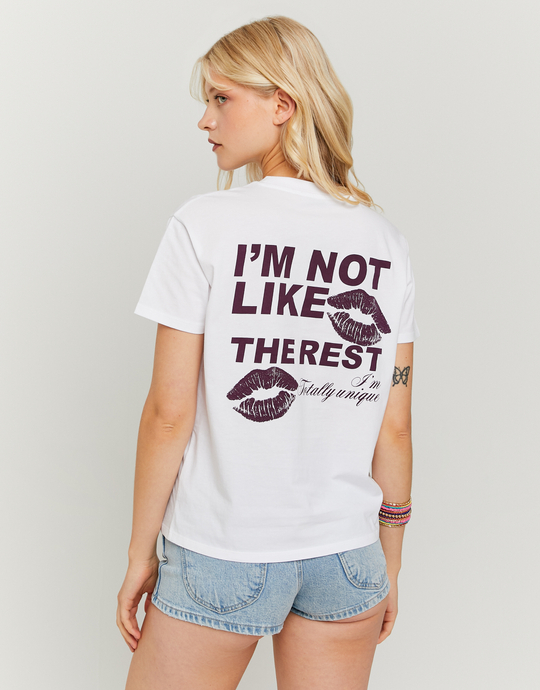 T-shirt Oversize Λευκό | TALLY WEiJL