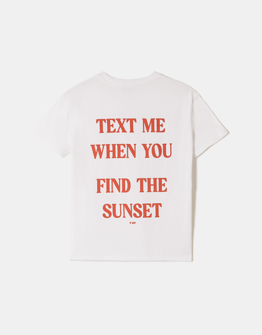 T-shirt bianca stampata in cotone | TALLY WEiJL