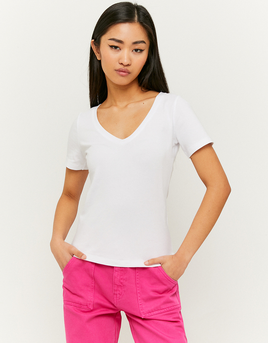 White Basic T-shirt | TALLY WEiJL