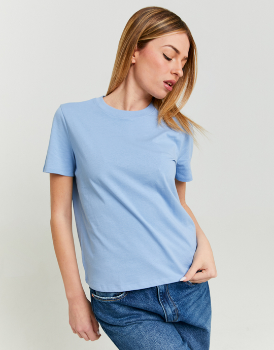 Blue Basic T-shirt | TALLY WEiJL