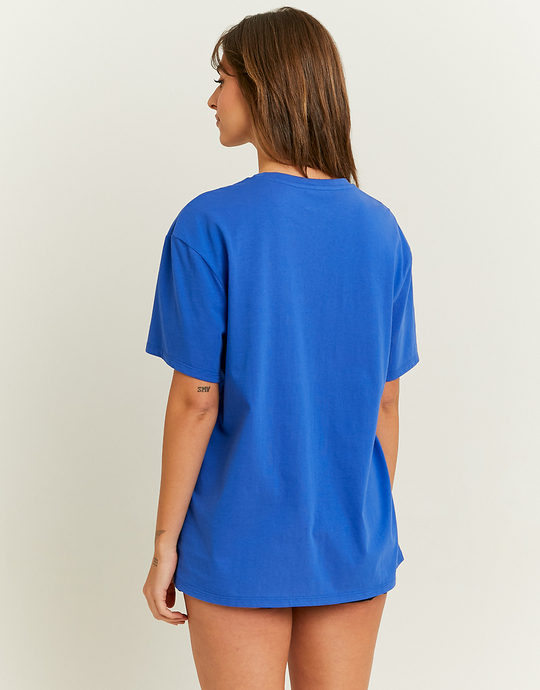 Maglietta Oversize Blu con Stampa | TALLY WEiJL