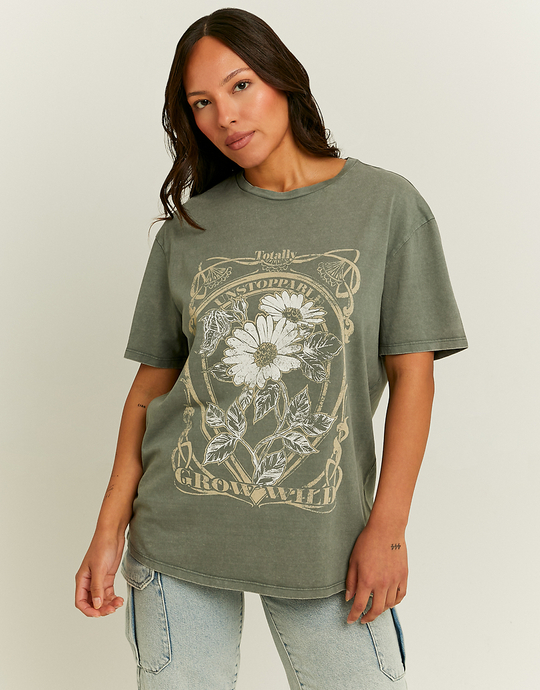 Oversize Printed T-Shirt | TALLY WEiJL
