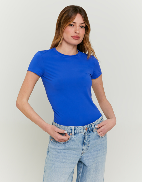 T-shirt Basic Μπλε | TALLY WEiJL