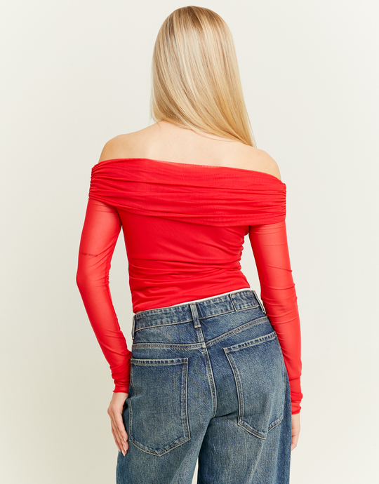 Top Rosso Off Shoulder | TALLY WEiJL