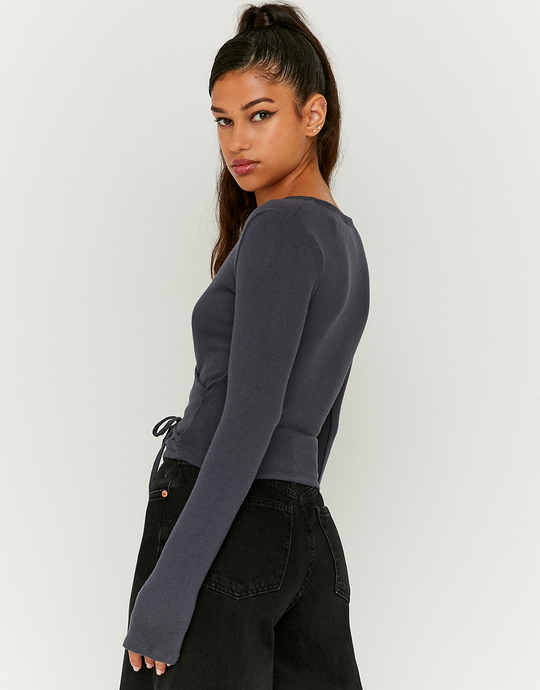 Blaues langärmliges Top | TALLY WEiJL