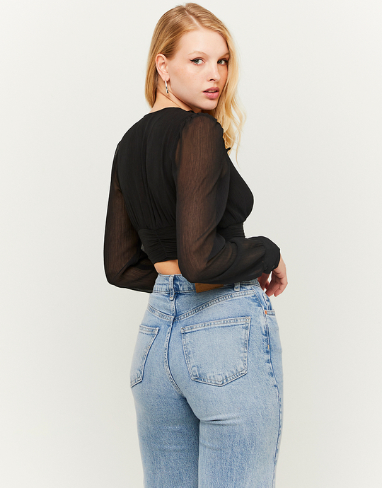 Top col V manches longues | TALLY WEiJL