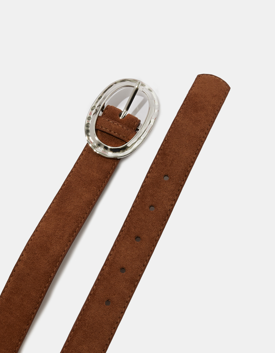 TALLY WEiJL, Cintura Beige con Fibbia Argento for Women