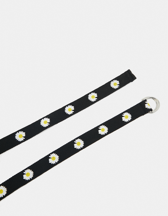 TALLY WEiJL, Schwarzer Gürtel mit Blumen for Women