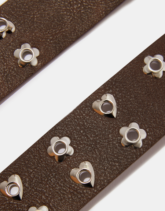TALLY WEiJL, Brown Eyelets Belt for Women