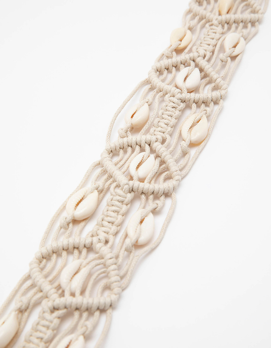 TALLY WEiJL, Ceinture en Macramé avec Coquillages for Women