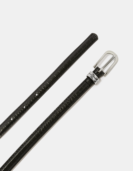TALLY WEiJL, Black Thin Belt for Women