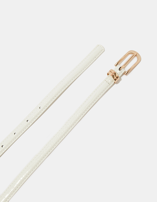 TALLY WEiJL, Ζώνη Λεπτή Λευκή for Women