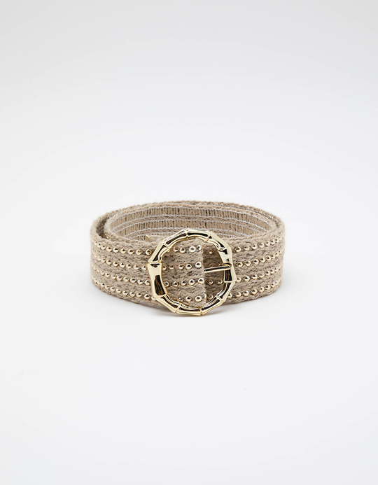 TALLY WEiJL, Ceinture Beige Détails Dorés for Women
