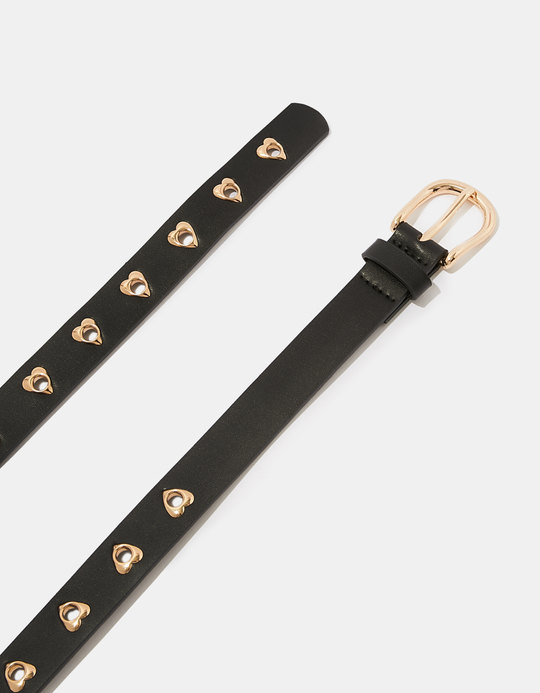 TALLY WEiJL, Black Eyelets Belt for Women