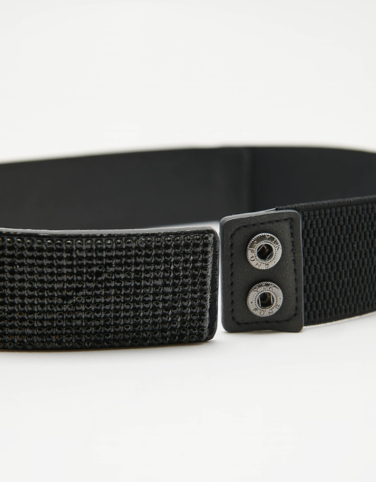 TALLY WEiJL, Schwarzer Gürtel mit Strass for Women
