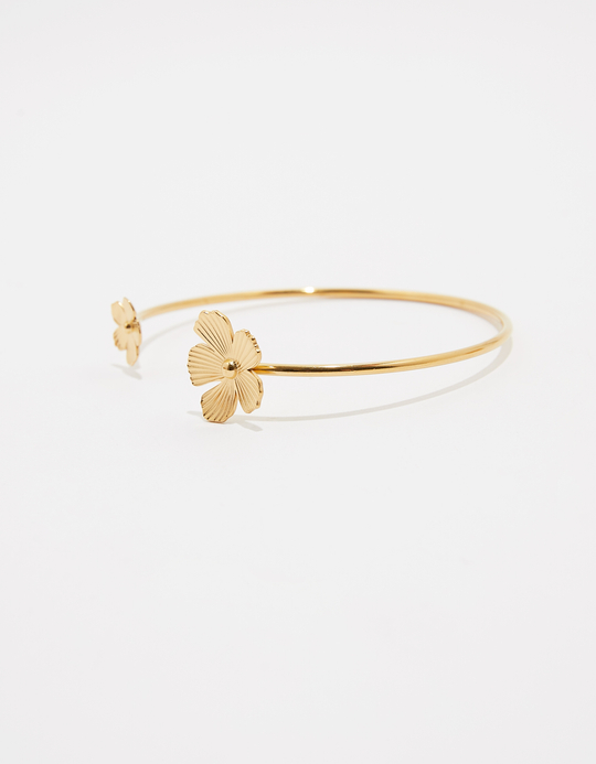 TALLY WEiJL, Bracciale rigido dorato con fiori for Women