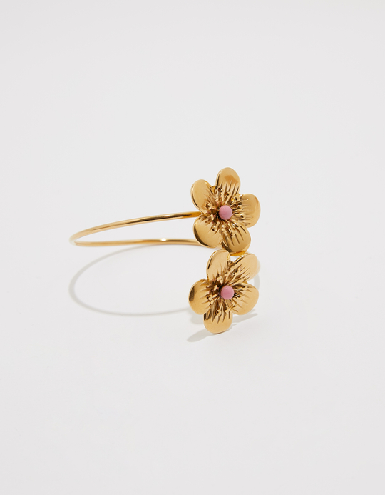 TALLY WEiJL, Bracciale rigido dorato con fiori for Women