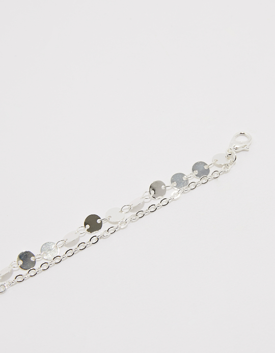 TALLY WEiJL, Braccialetto a catena con ciondoli tondi argento for Women